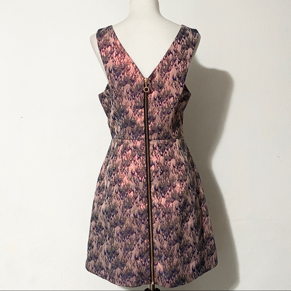TOPSHOP Fire Flame Print Dress - Picture 4 of 11